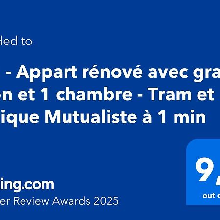 102 - Appart Renove Avec Grand Salon Et 1 Chambre - Tram Et Clinique Mutualiste A 1 Min Grenoble Buitenkant foto