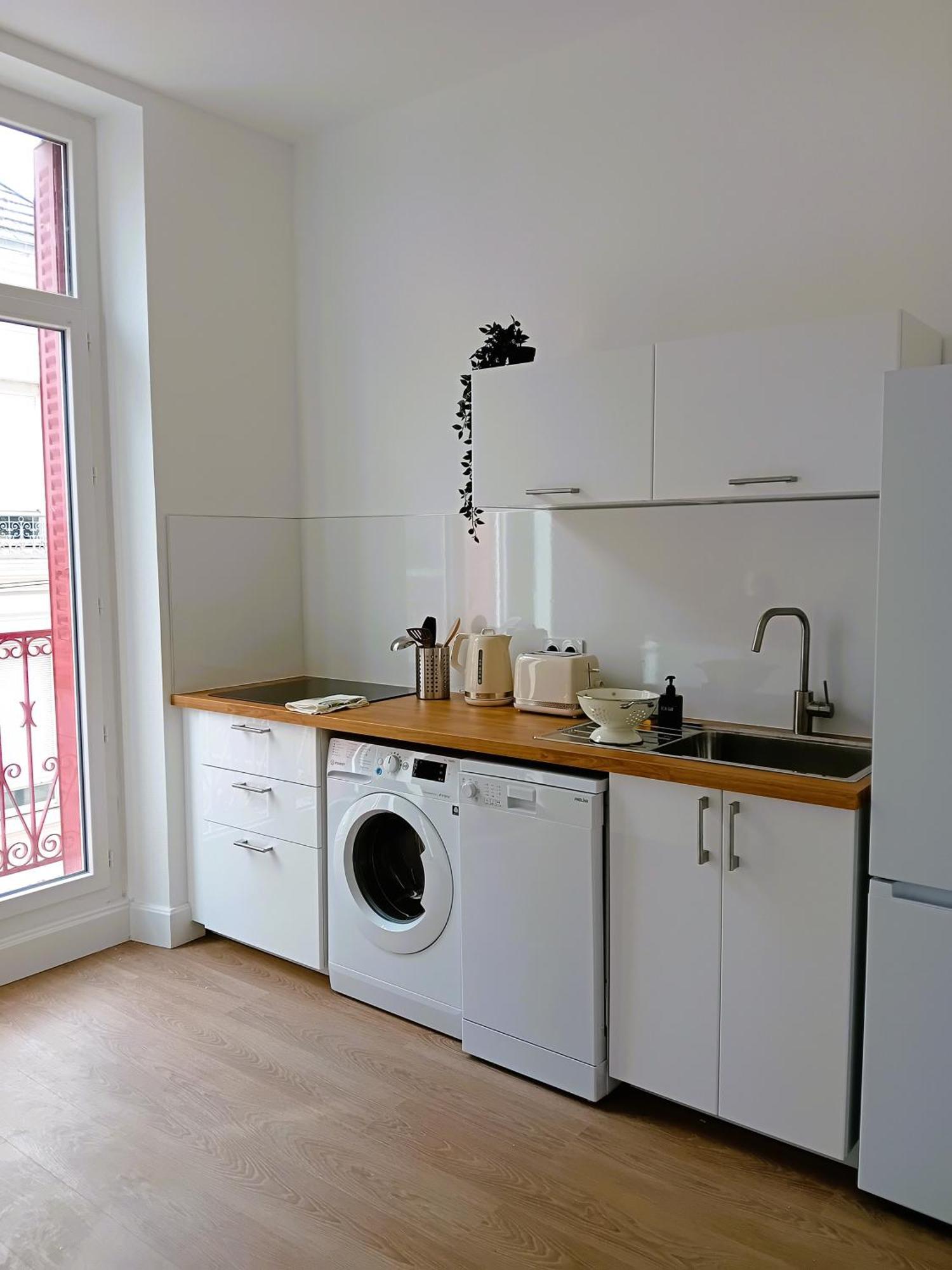 102 - Appart Renove Avec Grand Salon Et 1 Chambre - Tram Et Clinique Mutualiste A 1 Min Grenoble Buitenkant foto