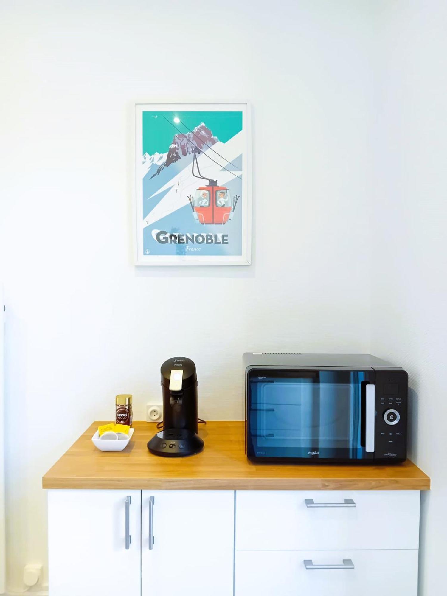 102 - Appart Renove Avec Grand Salon Et 1 Chambre - Tram Et Clinique Mutualiste A 1 Min Grenoble Buitenkant foto