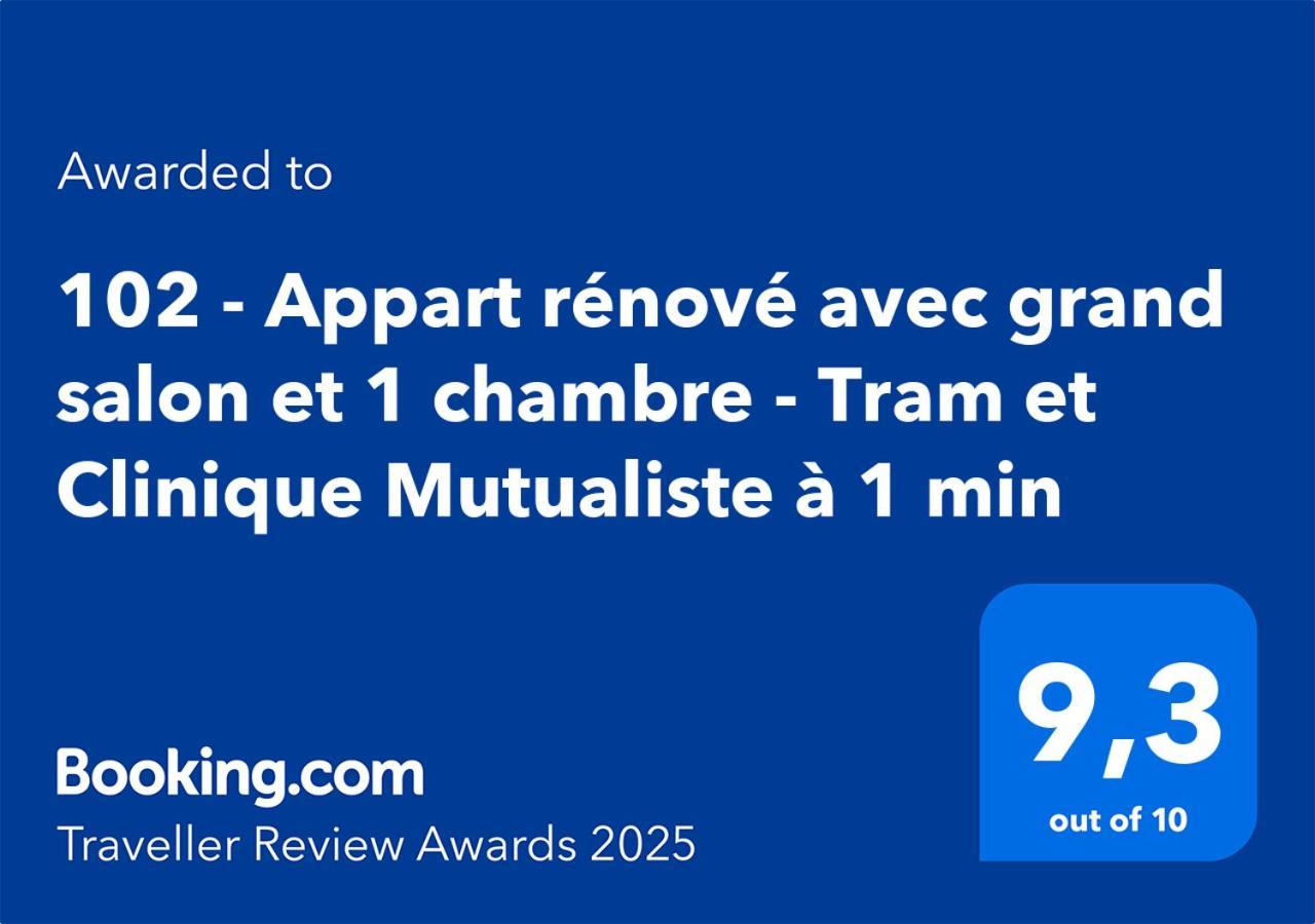 102 - Appart Renove Avec Grand Salon Et 1 Chambre - Tram Et Clinique Mutualiste A 1 Min Grenoble Buitenkant foto